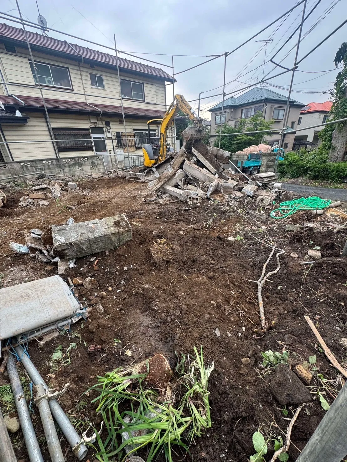 昭島 基礎解体→整地